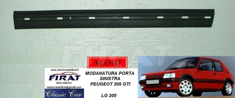 MODANATURA PORTA PEUGEOT 205 GTI SINISTRA